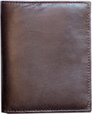 RAS Mens Genuine Leather Id Credit Card Holder Wallet 54 Brown