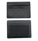 STARHIDE Mens Ultra Slim Real Leather Credit Card Holder Billfold Coin Wallet NA11 Black