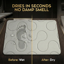 Ezano Quick Dry Stone Bath Mat | Super Absorbent Diatomite Non Slip Bathroom Floor Mat