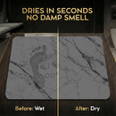 Ezano Quick Dry Stone Bath Mat | Super Absorbent Diatomite Non Slip Bathroom Floor Mat
