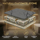 Ezano Quick Dry Stone Bath Mat | Super Absorbent Diatomite Non Slip Bathroom Floor Mat