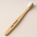 Personalized Engraved Bamboo Toothbrush Biodegradable Natural Wooden Soft Brush