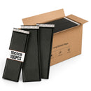 100pcs Strong Waterproof Car Number Plates Envelopes, 18x55cm Jiffy Bubble Padded Black Mailing Bags