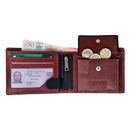 Morucha Mens RFID Blocking Genuine Leather Bifold Passcase Wallet M60