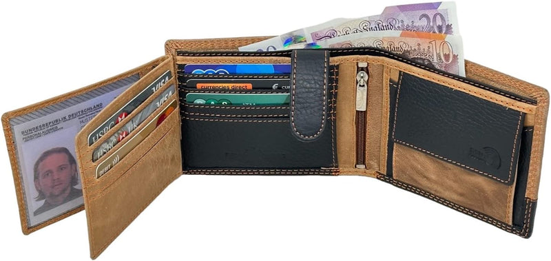 Custom Engraved Wallets for Men UK | Genuine Soft Leather Wallet | Built in RFID Blocking | Engraved Gift for Him 2028