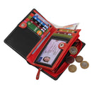 StarHide Ladies RFID Blocking Compact Multi Colour Soft Real Leather Wallet 5540