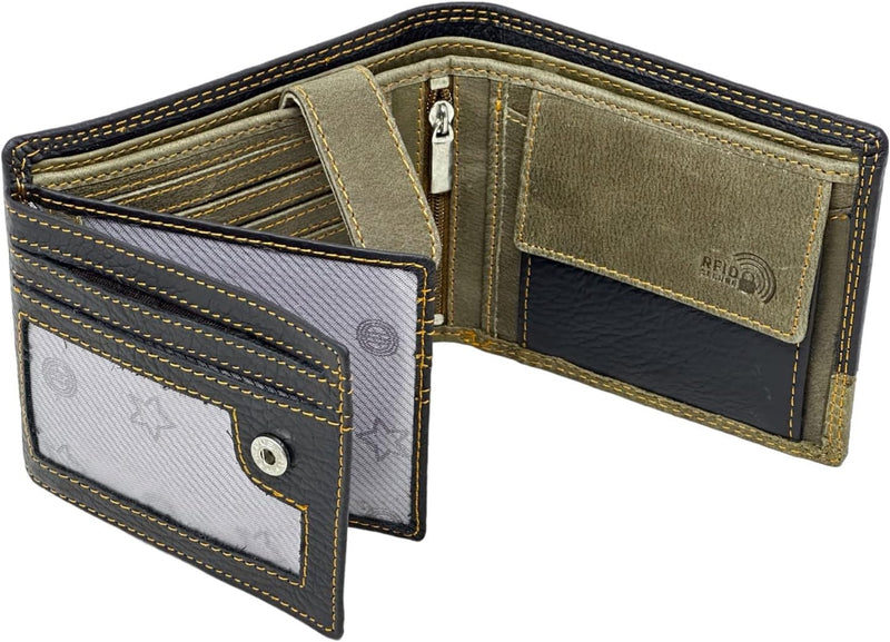 Custom Engraved Wallets for Men UK | Genuine Soft Leather Wallet | Built in RFID Blocking | Engraved Gift for Him 2028
