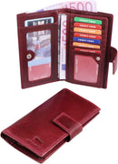 Morucha Women Genuine Leather Purse – RFID Blocking High Capacity Cardholder Clutch Wallet (Model M95)