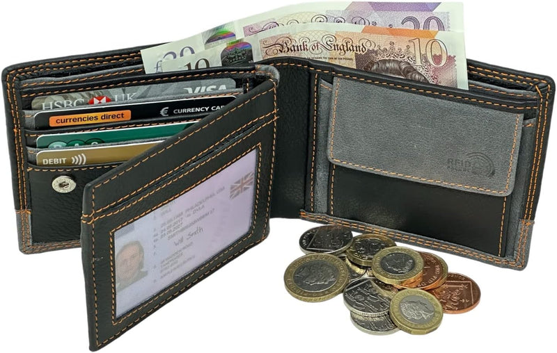 Custom Engraved Wallets for Men UK | Genuine Soft Leather Wallet | Built in RFID Blocking | Engraved Gift for Him 2028