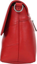 STARHIDE Ladies RFID Blocking Pocket Crossbody Shoulder Bag Handmade Genuine Leather Flapover Tote Bags for Women with Adjustable Strap 5620