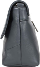 STARHIDE Ladies RFID Blocking Pocket Crossbody Shoulder Bag Handmade Genuine Leather Flapover Tote Bags for Women with Adjustable Strap 5620