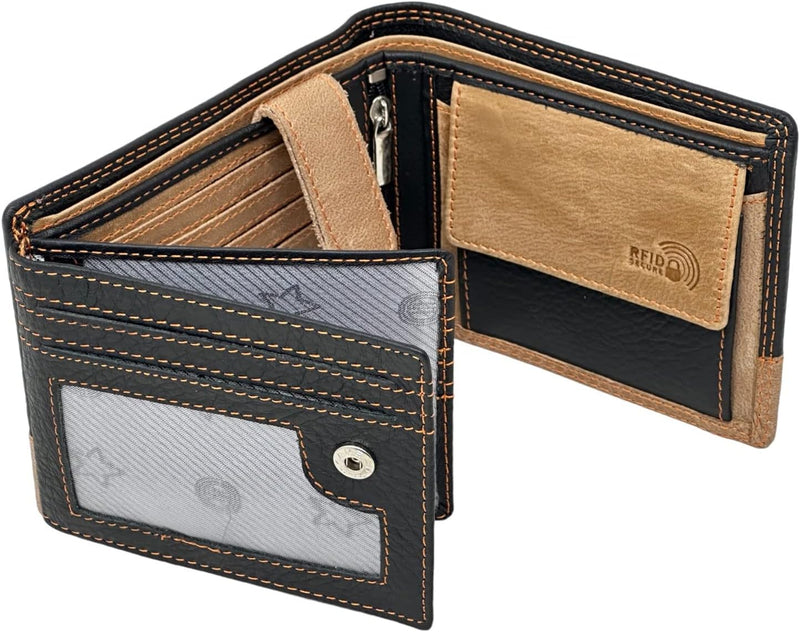 Custom Engraved Wallets for Men UK | Genuine Soft Leather Wallet | Built in RFID Blocking | Engraved Gift for Him 2028