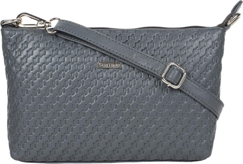 STARHIDE Women's Leather Cross Body Shoulder Bag with Long Adjustable Strap And Inner RFID Protected Pocket 5630