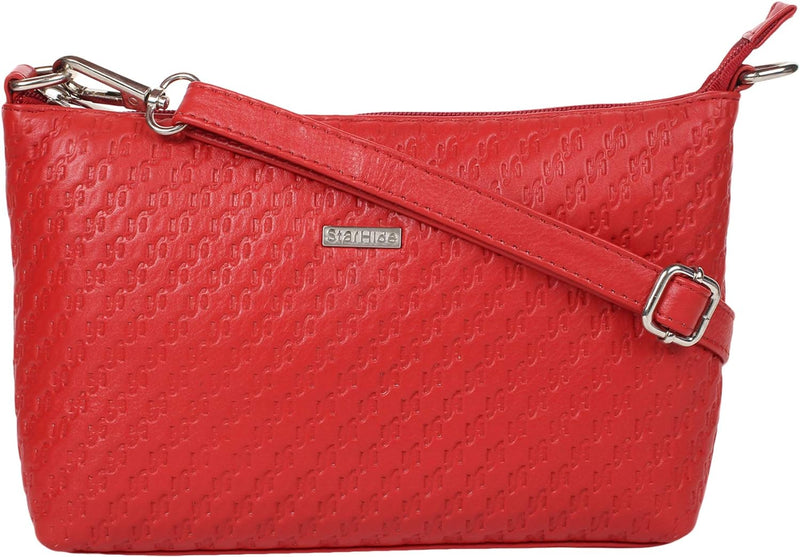 STARHIDE Women's Leather Cross Body Shoulder Bag with Long Adjustable Strap And Inner RFID Protected Pocket 5630