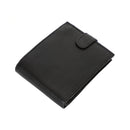 RAS Mens RFID Blocking Leather Passcase Wallet With Multi Card Slots and Coin Pouch 2511 Black