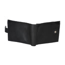 RAS Mens RFID Blocking Leather Passcase Wallet With Multi Card Slots and Coin Pouch 2511 Black