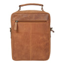 STARHIDE Mens Womens Distressed Hunter Genuine Leather Travel Messenger Bag For Ipad Tablet 585 (Brown)
