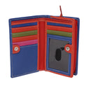 StarHide Ladies RFID Blocking Compact Multi Colour Soft Real Leather Wallet 5540