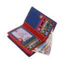 StarHide Ladies RFID Blocking Compact Multi Colour Soft Real Leather Wallet 5540