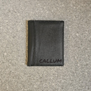 Personalized Custom Engraved Wallets For Mens Small Black Soft Real Nappa Leather Cardholder Case Wallet & Cash Pocket 63 Black