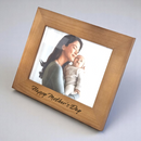 Personalised Wooden Photo Frame Custom Engraved Any Text Birthday Wedding Gift