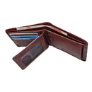 Personalised Custom Engraved Woodbridge London Designer Mens Leather Trifold Coin Pocket Wallet Multi Card Slots Id Holder