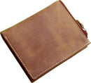 RFID Personalised Designer TOPSUM Genuine Top Grain Leather Wallet Purse 4018 Tan
