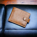 Personalised Engraved Topsum Mens Wallet Coin Pocket Premium Real Leather Wallet