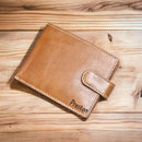 Personalised Engraved Topsum Mens Wallet Coin Pocket Premium Real Leather Wallet