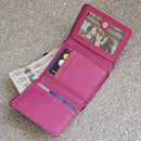 Personalised Ladies Wallet, Women RFID Blocking Small Purse, Lightweight Soft Genuine Leather Card & Coin Holder Purse, Best Gift for Her