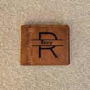 Personalised Man Leather RFID Blocking Real Distressed Leather Trifold Vintage Purse Coin Pocket ID Card Holder Wallets Gift Boxed 1055