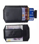 Personalised Mens RFID Leather Minimalist Carholder Strong Magnet Money Clip 725