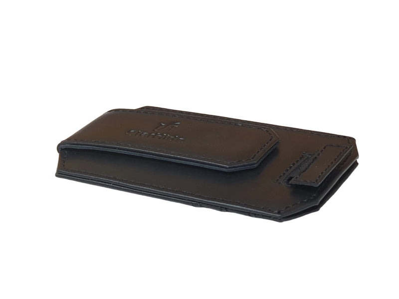 Personalised Mens RFID Leather Minimalist Carholder Strong Magnet Money Clip 725