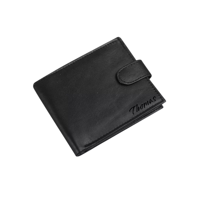 Mans Personalised RFID Soft Leather Wallet Credit Cardholder Zip Coin Pocket