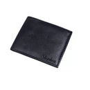 Personalised Men Soft Smooth Nappa Leather Bifold Slimline Wallet RFID Blocking