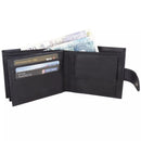 Man's Engraved Leather Wallet RFID SAFE Contactless Card Blocking ID Protection