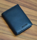 Personalised Engraved Small Real Leather RFID Wallet Best Dad Fathers Day Gift