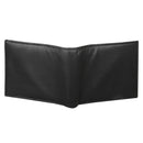 Men's Personalised Engraved Black Leather Wallet Birthday Gift for Dad Grandad