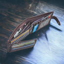 Personalised Wallet Custom Engraved RFID Blocking Mens Soft Nappa leather Purse