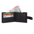 Personalised Designer Men,s Leather Wallet RFID SAFE Contactless Card Blocking ID Protection
