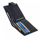 Personalised Men's Leather RFID Blocking Wallet Slim Bifold Style Zip Coin Pocket Purse BB37