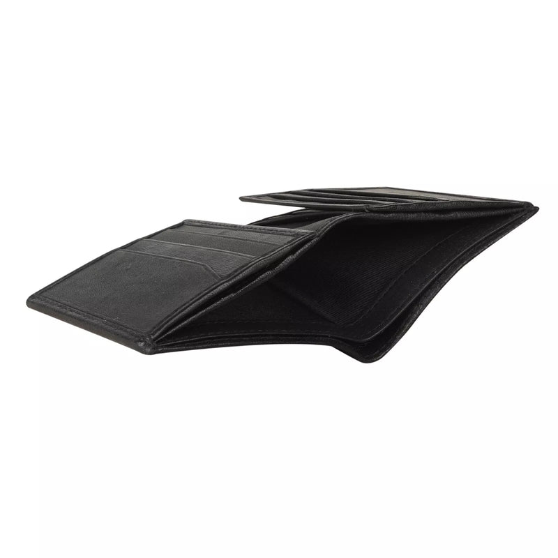 Personalised Men's Small Genuine Leather RFID Blocking Multi Carholder Wallet