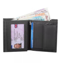 Personalised Man's Leather Wallet RFID Contactless Card Blocking ID Protection