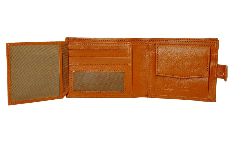 Personalised Man's Wallet Leather RFID Contactless Card Blocking ID Protection