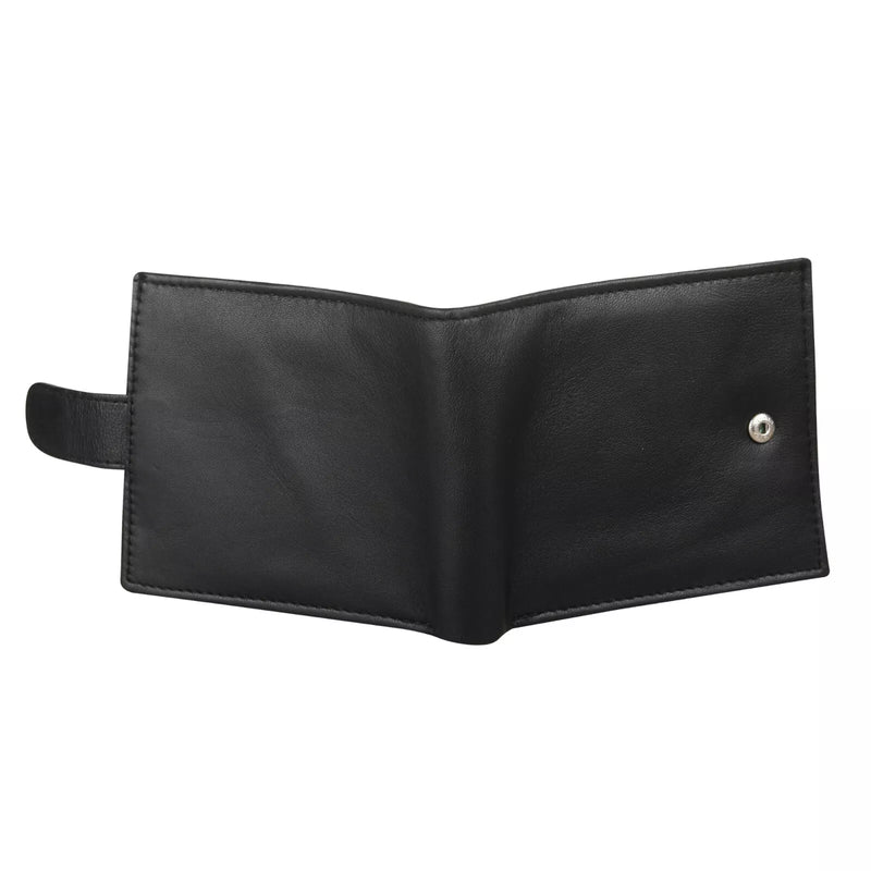 Mans Personalised RFID Soft Leather Wallet Credit Cardholder Zip Coin Pocket