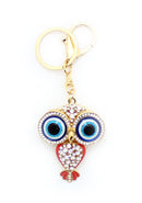 Cute Sparkling Crystal Diamantee Stone Charm Keyring for Womens Bags Car Keys