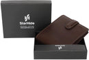 STARHIDE Mens RFID Blocking Genuine Leather Twin ID Card and Coin Pocket Wallet 1213