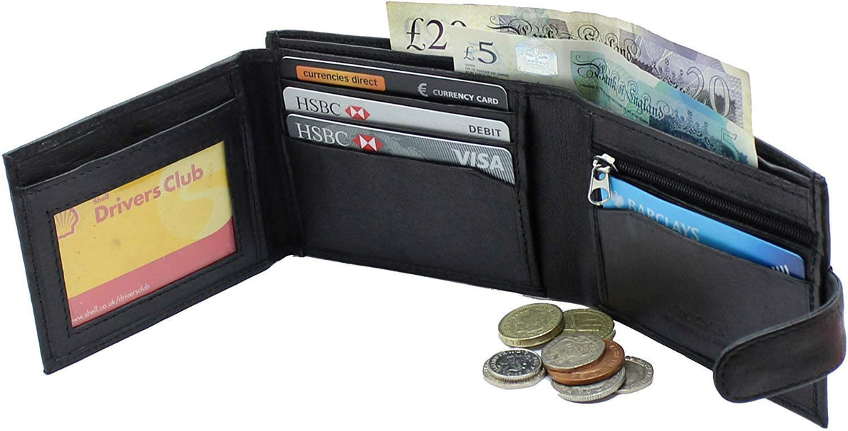 TAXI WALLET Turquoise Minimalist Leather Wallet – Small Folding Card Holder & Coin Purse For Women