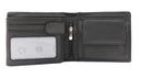 Morucha Mens Classic Bifold Wallet, RFID Blocking Genuine Leather Passcase Wallet M55 (Black)