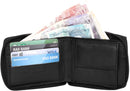 Gents Slim Black RFID Zip Around Wallet Genuine Leather Bifold Style Coin Pocket Cardholder Wallets Purse 355
